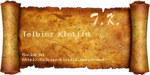 Telbisz Klotild névjegykártya